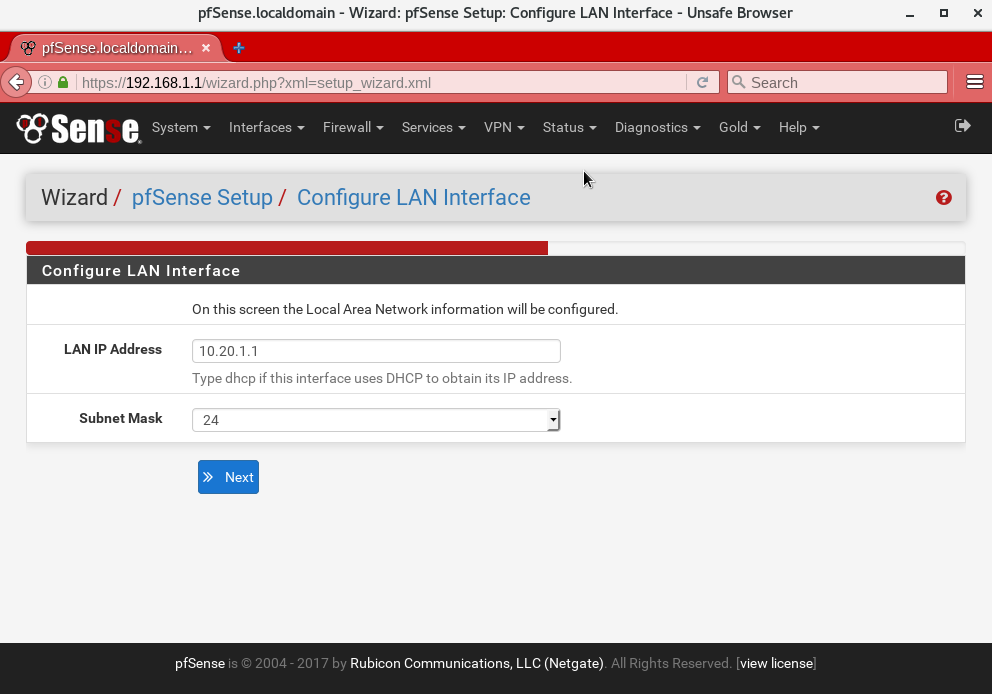 Configure LAN Interface