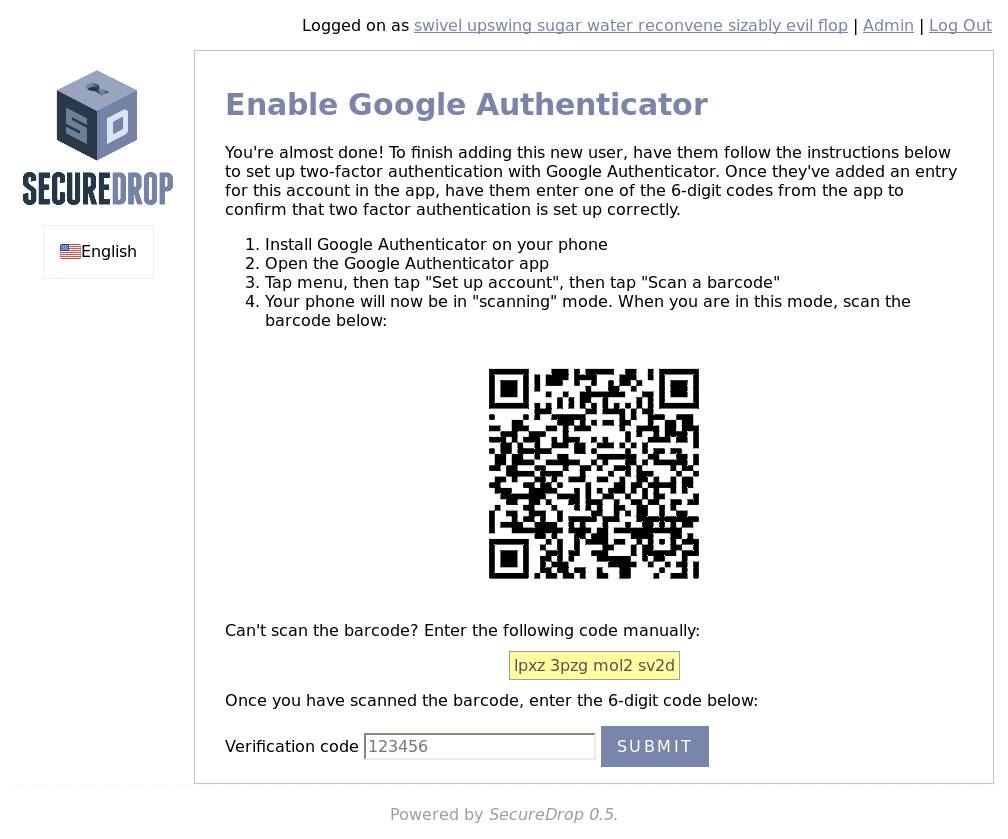 Enable Google Authenticator