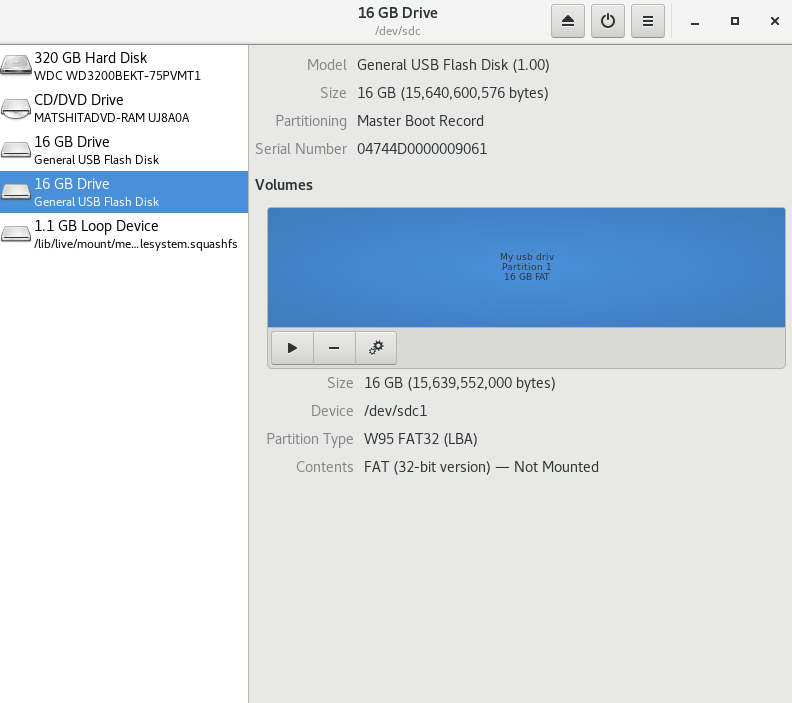 Select the Disk
