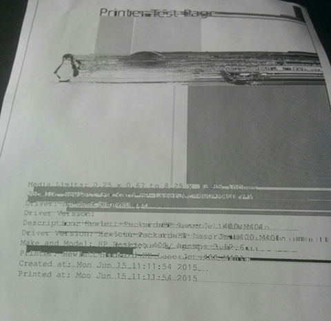 garbled test print