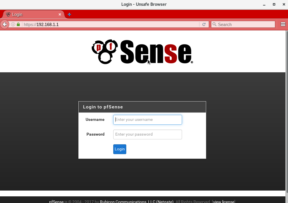 Default pfSense