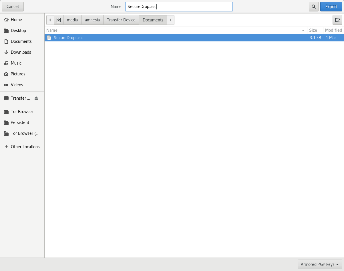 Export Key 2