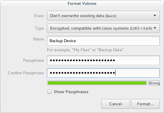 Format Settings