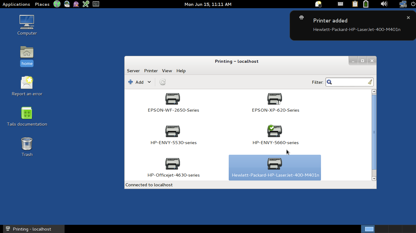 add your printer