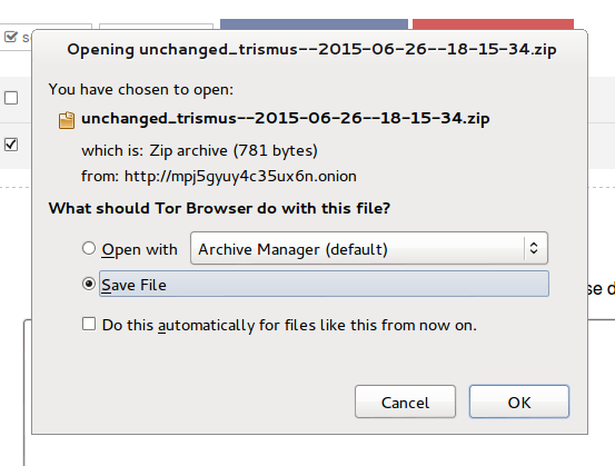 Download selected