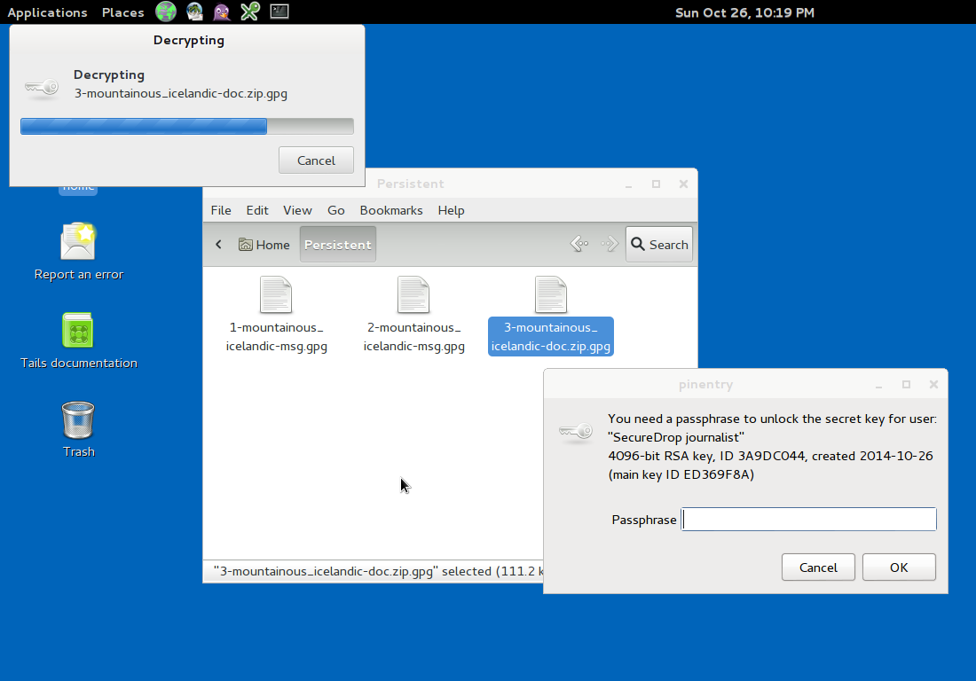 Decrypting